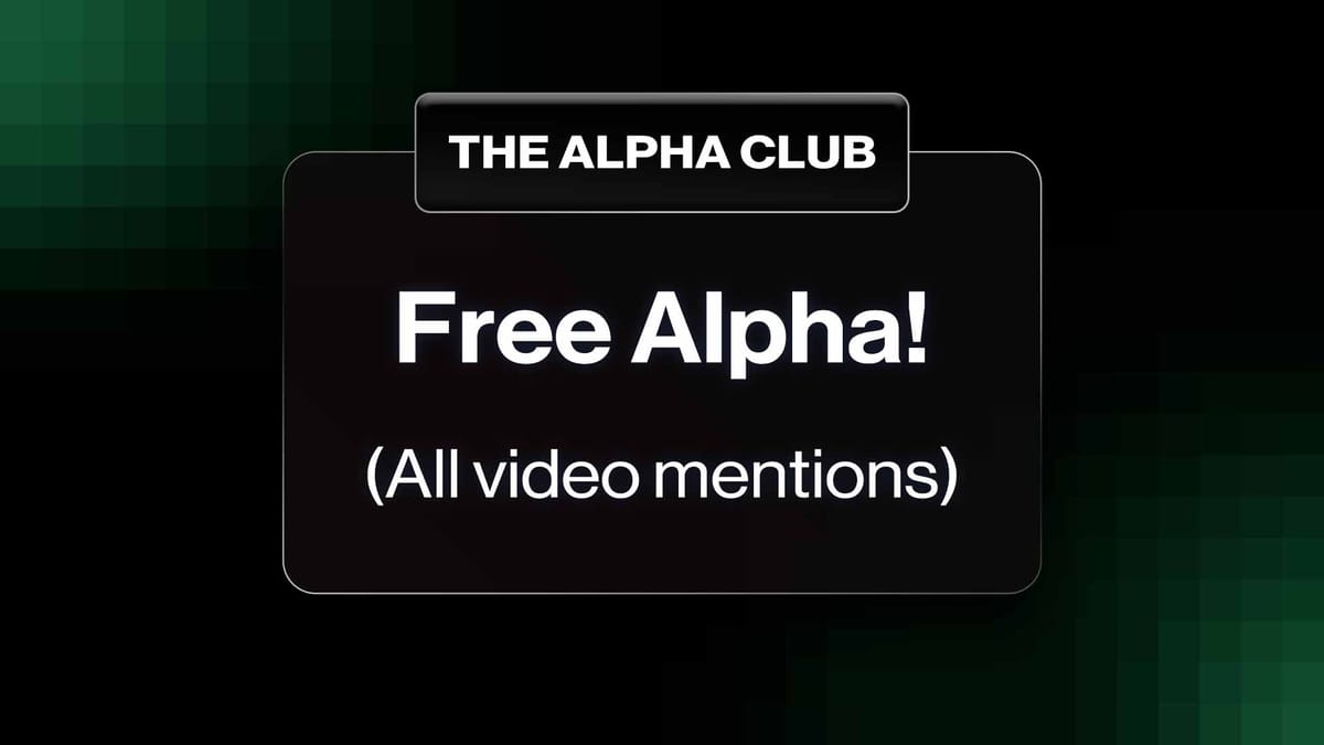 Free Alpha from The Alpha Club!