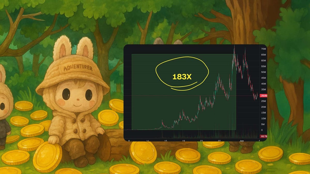 i caught labubu at a 366k market cap using this strategy