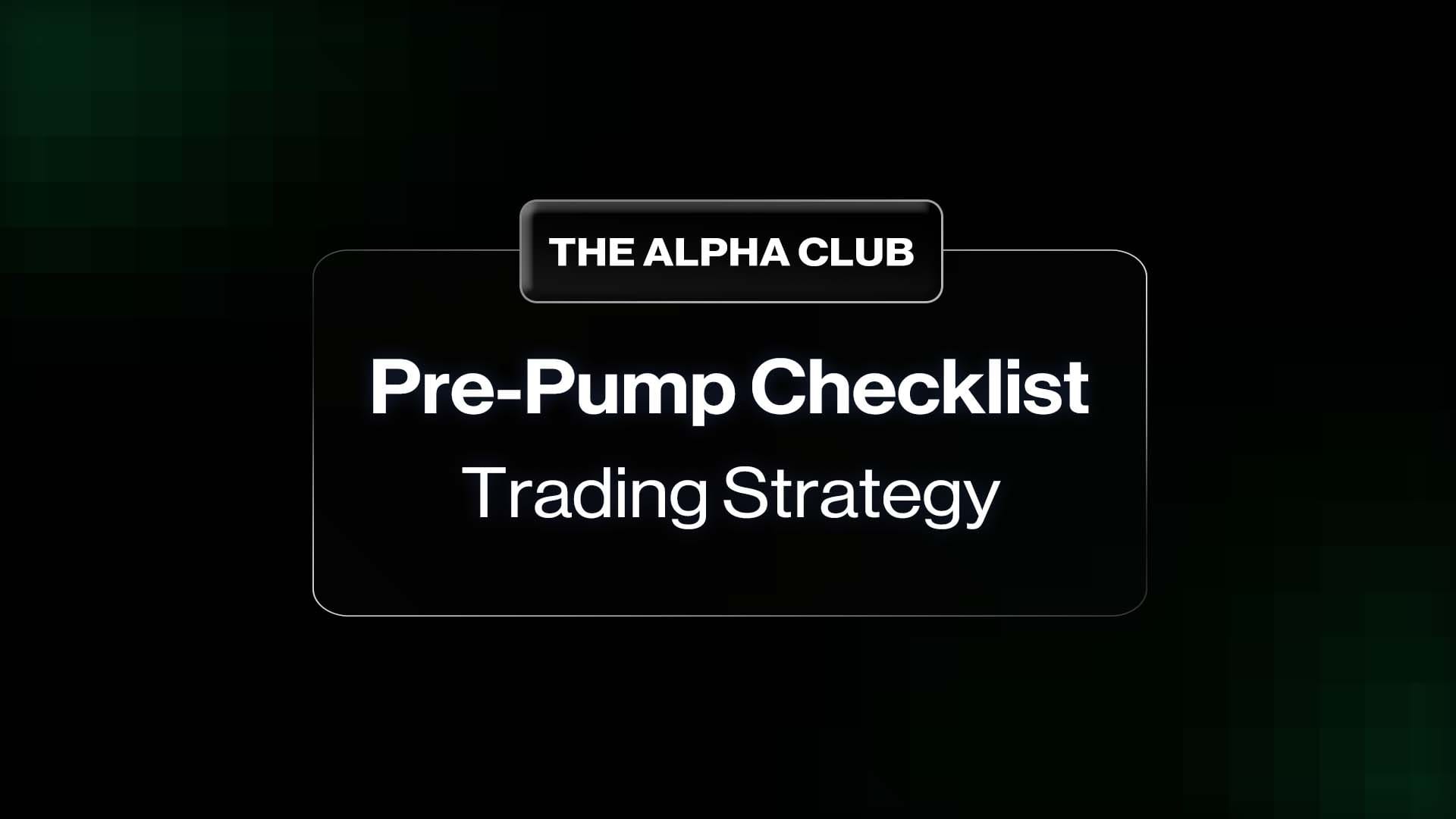 Memecoin Pre-Pump Strategy